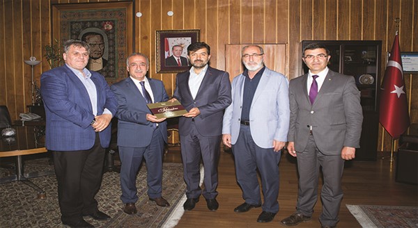 ÖNDER Başkanı Halit Bekiroğlu, Rektör Çomaklı’yı ziyaret etti