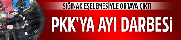 PKK'nın mühimmat sığınağı, ayının toprağı eşelemesiyle ele geçirildi