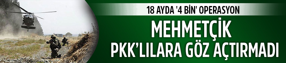 PKK'ya 18 ayda 