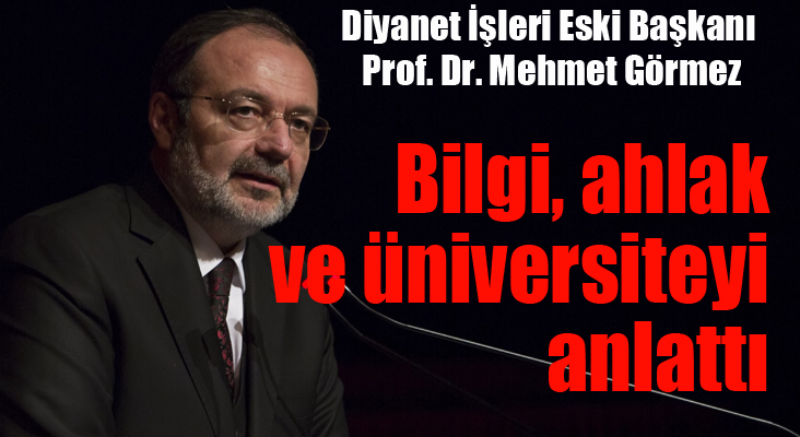 Prof. Dr. Mehmet Görmez Atatürk Üniversitesi öğrencilerine konferans verdi