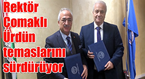 Rektör Çomaklı Ürdün temaslarını sürdürüyor