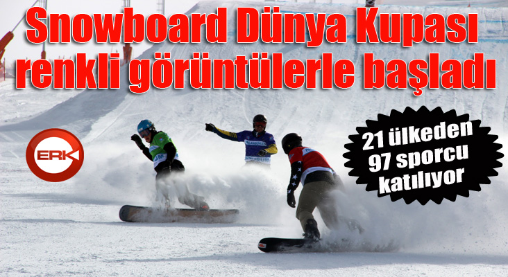 Snowboard Dünya Kupası renkli görüntülere sahne oluyor