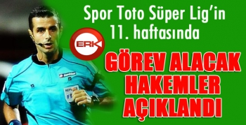 Spor Toto Süper Lig'de haftanın hakemleri açıklandı...
