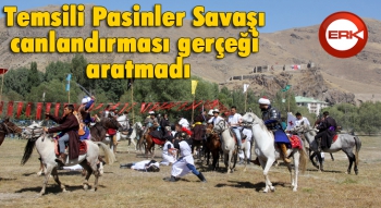 Temsili Pasinler Savaşı canlandırması gerçeği aratmadı