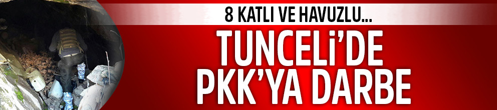 Tunceli'de biri 8 katlı ve havuzlu 3 sığınak ele geçirildi