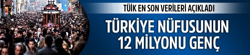 Türkiye nüfusunun yüzde 16,1’ini genç nüfus oluşturdu