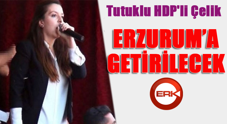 Tutuklu HDP'li Çelik, Erzurum'a getirilecek