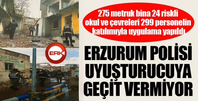 Uyuşturucuya geçit vermiyorlar