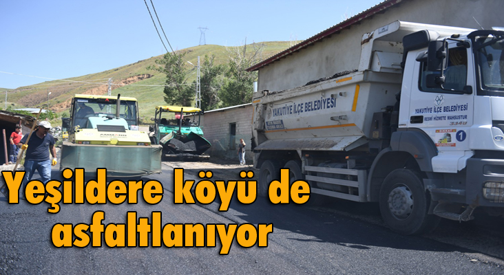 Yeşildere köyü de asfaltlanıyor