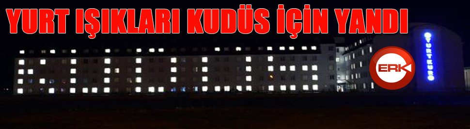 Yurt ışıkları 'Kudüs' için yandı