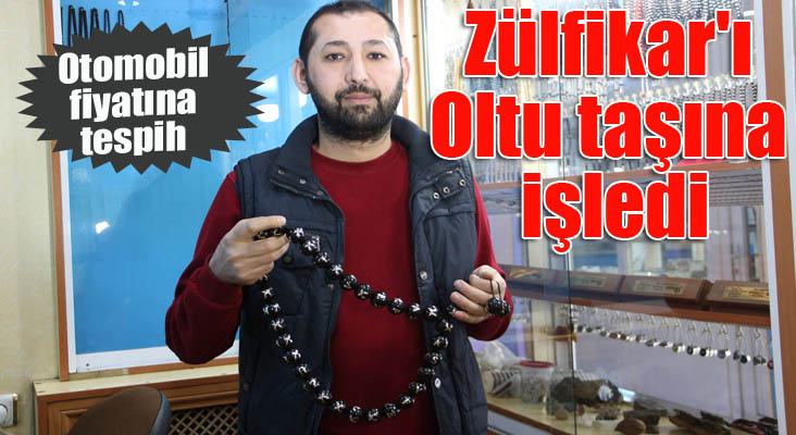 Zülfikar'ı Oltu taşına işledi