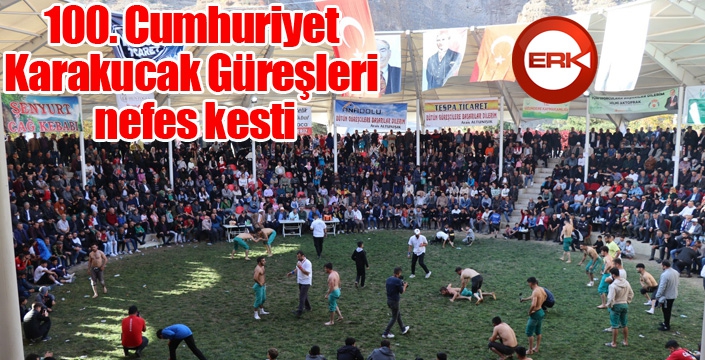 100. Cumhuriyet Karakucak Güreşleri nefes kesti