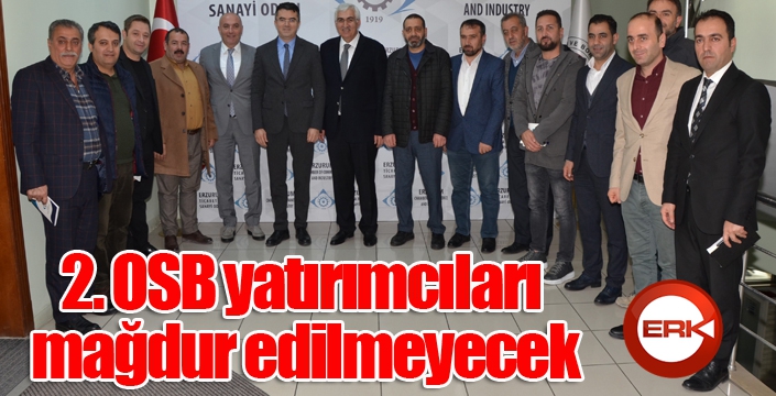 2. OSB yatırımcıları mağdur edilmeyecek