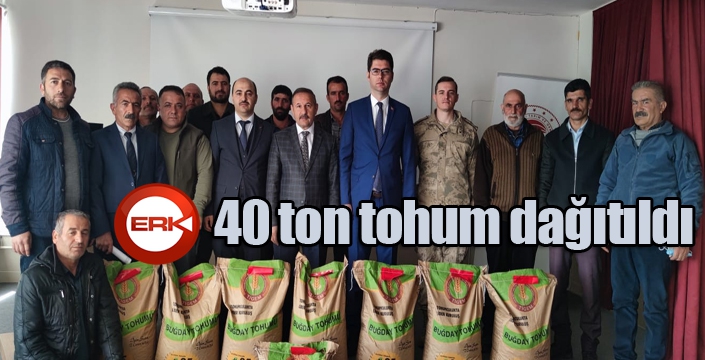 40 ton tohum dağıtıldı