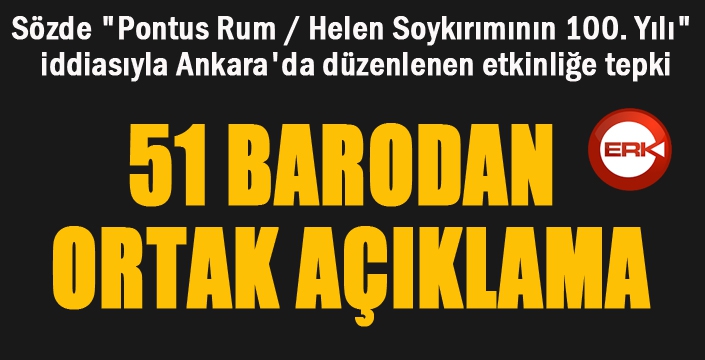 51 barodan ortak açıklama