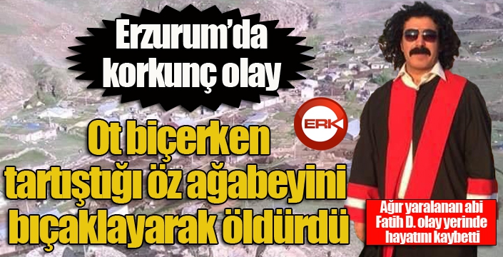 Ağabeyini bıçaklayarak öldürdü...