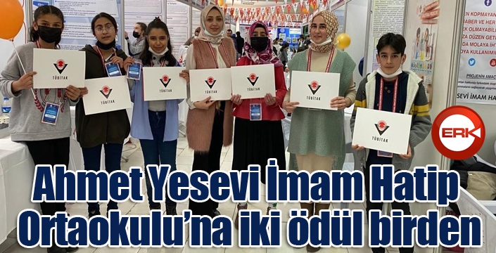 Ahmet Yesevi İmam Hatip Ortaokulu’na iki ödül birden