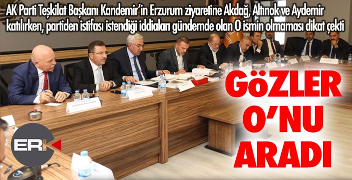 AK Parti'nin önemli programında gözler O'nu aradı!