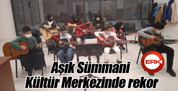 Aşık Sümmani Kültür Merkezinde rekor