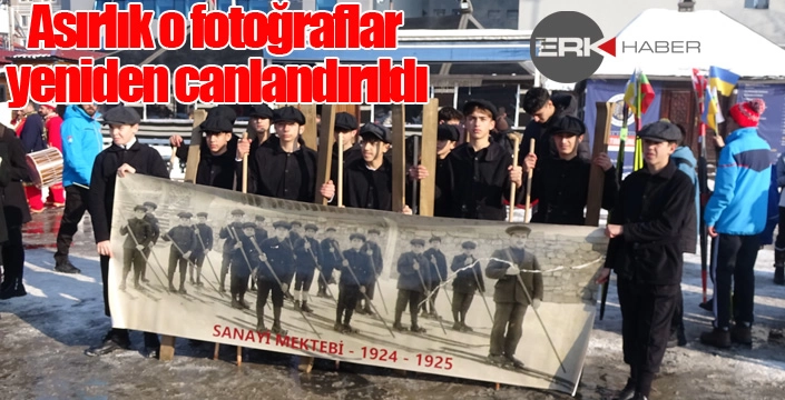 Asırlık o fotoğraflar yeniden canlandırıldı