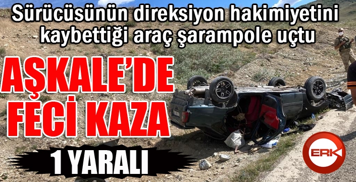 Aşkale’de trafik kazası: 1 yaralı