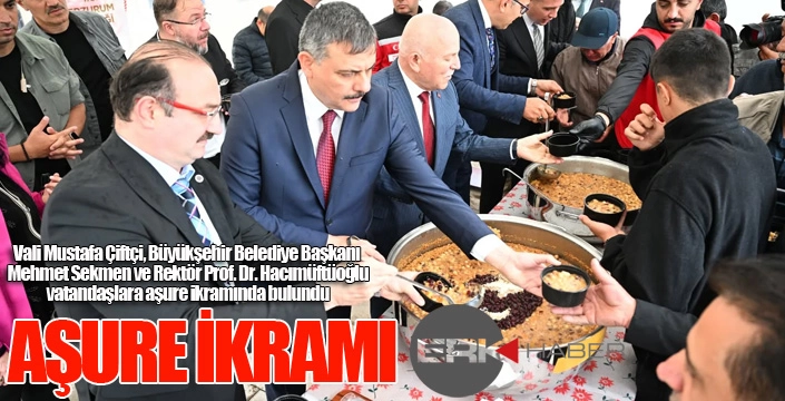 Aşure ikramı...