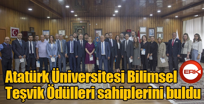 Atatürk Üniversitesi Bilimsel Teşvik Ödülleri sahiplerini buldu