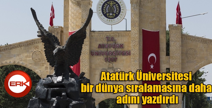 Atatürk Üniversitesi bir dünya sıralamasına daha adını yazdırdı