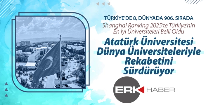 ATATÜRK ÜNİVERSİTESİ DÜNYA ÜNİVERSİTELERİYLE REKABETİNİ SÜRDÜRÜYOR