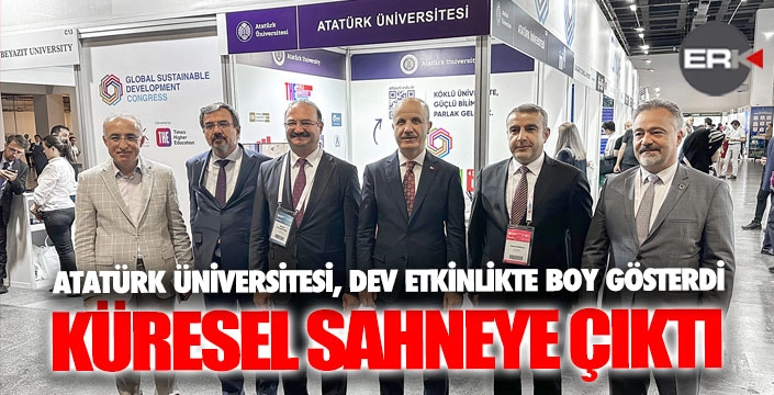 Atatürk Üniversitesi, küresel sürdürülebilirlik sahnesinde…