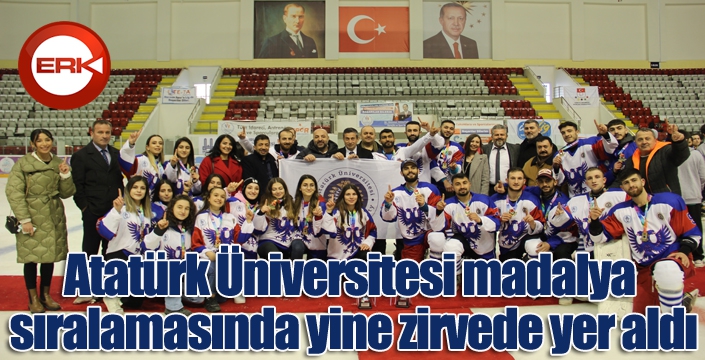 Atatürk Üniversitesi madalya sıralamasında yine zirvede yer aldı