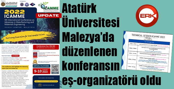 Atatürk Üniversitesi, Malezya’da düzenlenen konferansın eş-organizatörü oldu
