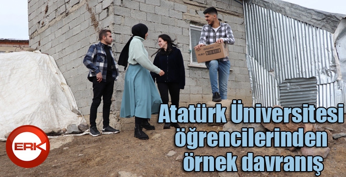 Atatürk Üniversitesi öğrencilerinden örnek davranış