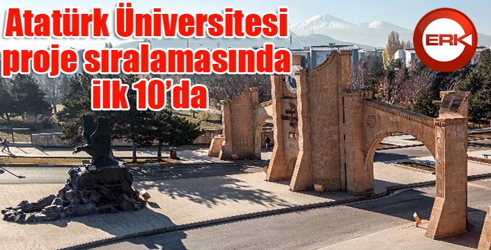 Atatürk Üniversitesi, proje sıralamasında ilk 10’da