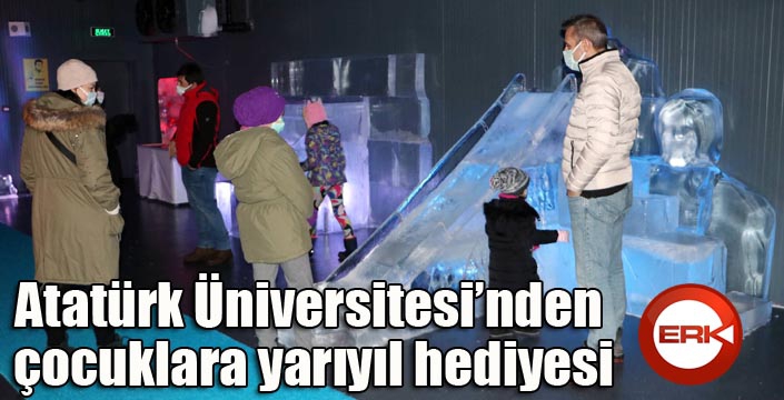 Atatürk Üniversitesinden çocuklara yarıyıl hediyesi