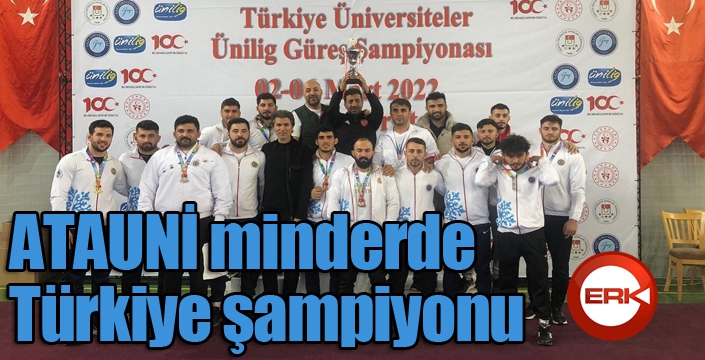 ATAUNİ minderde Türkiye şampiyonu