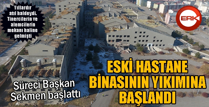 Atıl binanın yıkım sürecini Başkan Sekmen başlattı