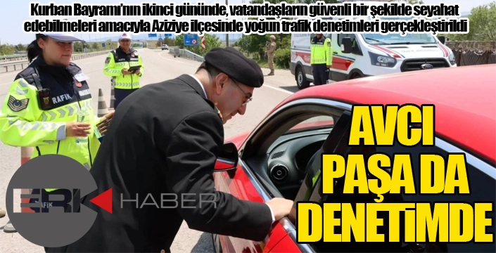 Avcı Paşa da denetimde...