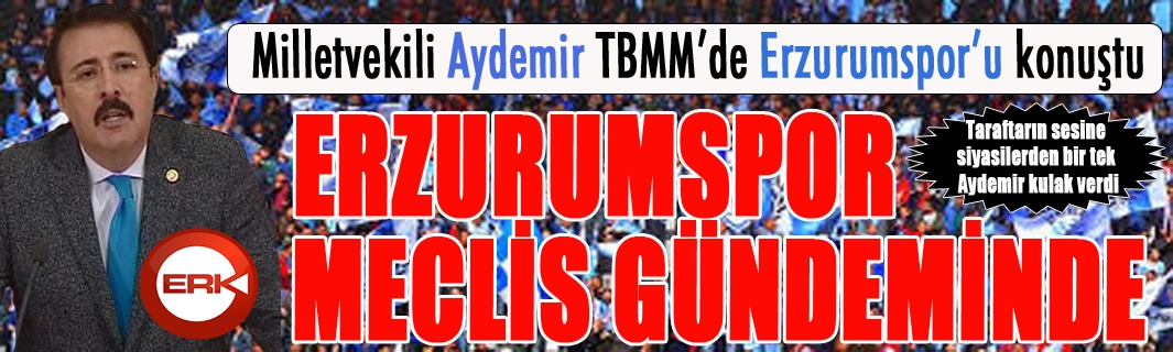 Aydemir, Erzurumspor'u meclis gündemine taşıdı...