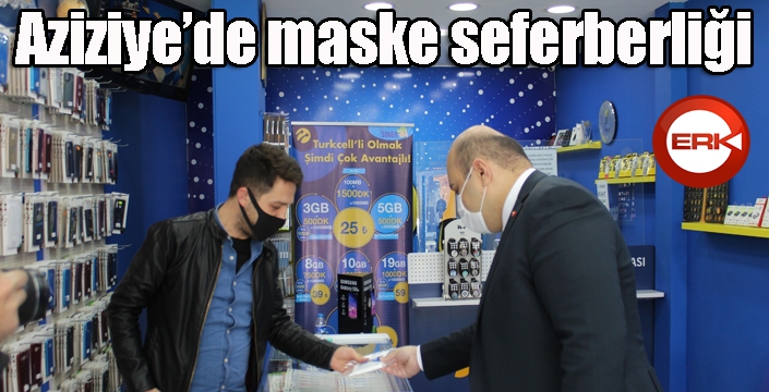 Aziziye’de maske seferberliği