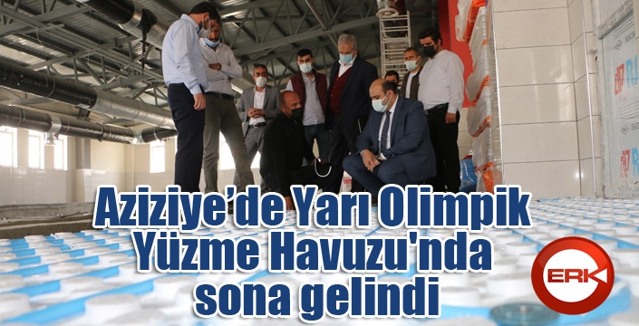 Aziziye’de Yarı Olimpik Yüzme Havuzu'nda sona gelindi