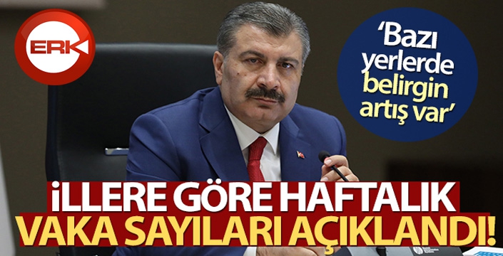 Bakan Koca, illere göre haftalık vaka sayılarını açıkladı