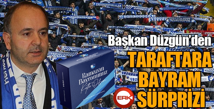 Başkan Düzgün'den taraftara sürpriz var...