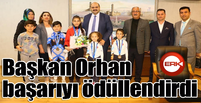 Başkan Orhan başarıyı ödüllendirdi