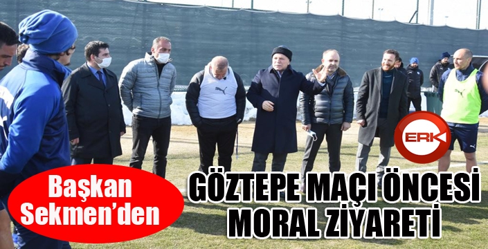 Başkan Sekmen'den Erzurumspor'a moral ziyareti...