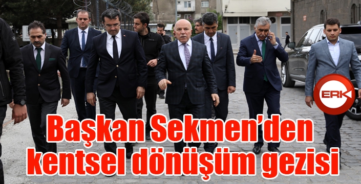 Başkan Sekmen’den kentsel dönüşüm gezisi