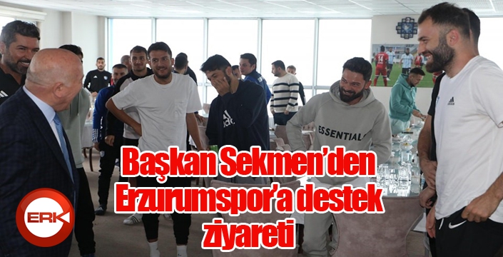 Başkan Sekmen; “Dün olduğu gibi bugün de Erzurumspor’un destekçisiyiz”