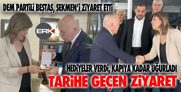 Başkan Sekmen, kapılarını DEM'li vekil Beştaş'a açtı...