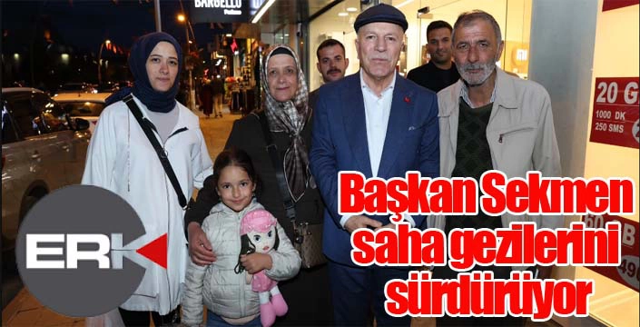 Başkan Sekmen saha gezilerini sürdürüyor