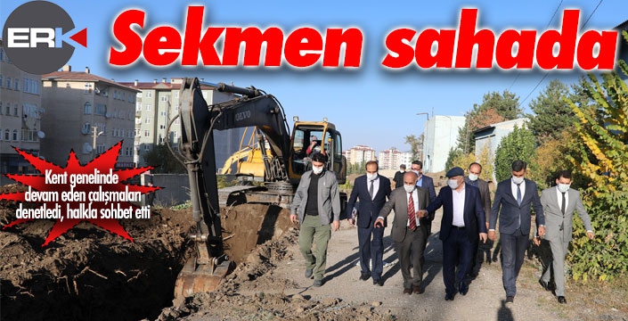 Başkan Sekmen sahada... 